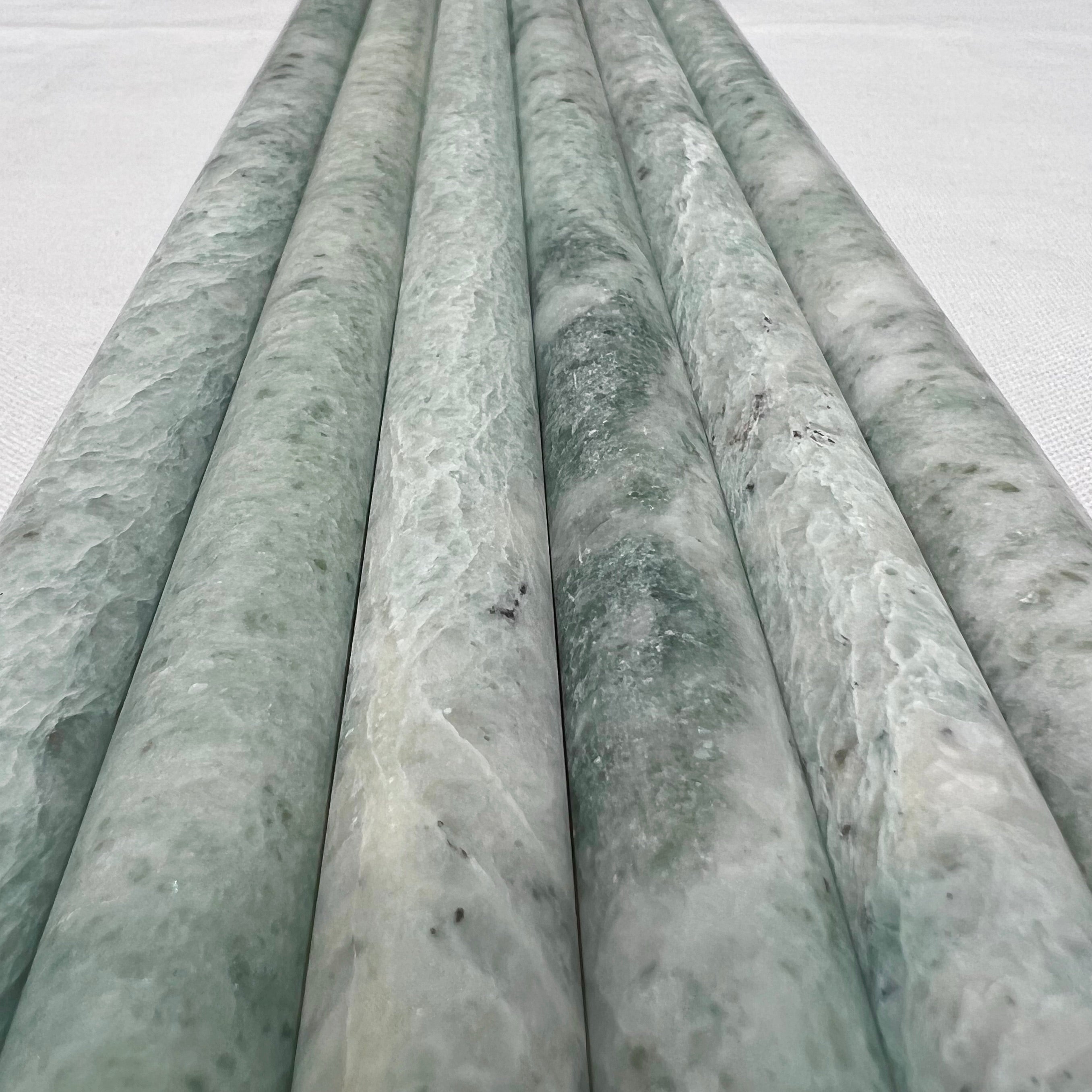 Ming Green Marble Tile Edge Moulding 305x15mm – Ammonite Living