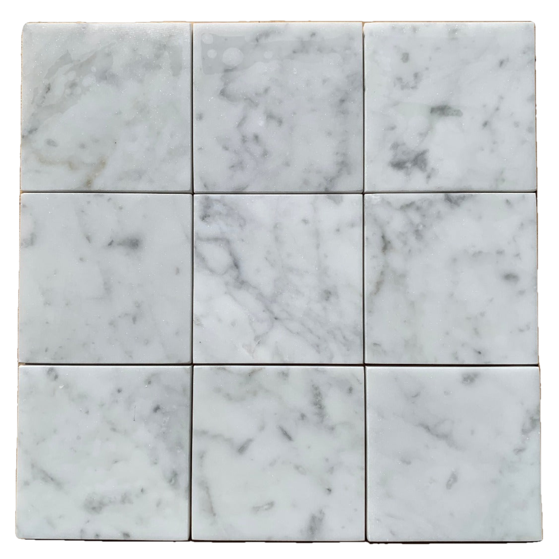 Buy Carrara Marble Honed Square Tiles Online - Ammonite Living